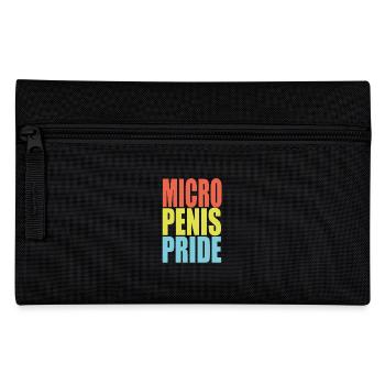 Micro penis pride - Pencil Case - black - Front