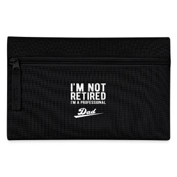 Papa retraité professionnel avec fierté - Trousse - noir - Devant