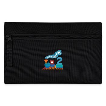 Deux ans - 2 ans, 2e anniversaire du train - Trousse - noir - Devant
