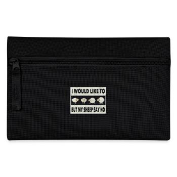 Sheep funny - Pencil Case - black - Front