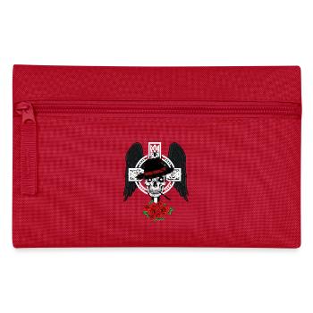 Cross Gangster Italy Mafia Evil Spirit Halloween - Pencil Case - red - Front