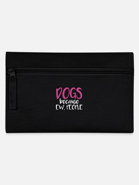 Hunde Spruch lustig Geschenk Hund - Federtasche - Schwarz