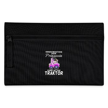 Bäuerin Diese Prinzessin Kommt Mit Dem dem Traktor - Federtasche - Schwarz - Vorne