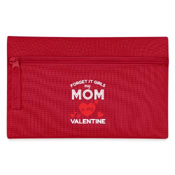 My Mom Is My Valentine - Federtasche - Rot - Vorne