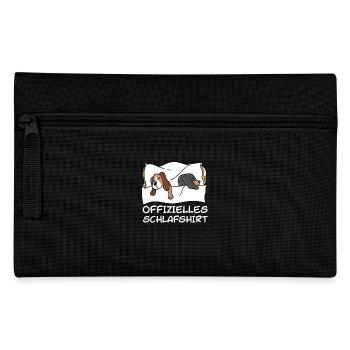Offizielles Pyjama Schlafshirt Für Hunde Liebhaber - Federtasche - Schwarz - Vorne