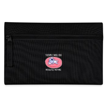 Koala saying funny lazy relax - Pencil Case - black - Front