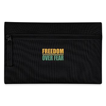 Freedom over Fear - Pencil Case - black - Front