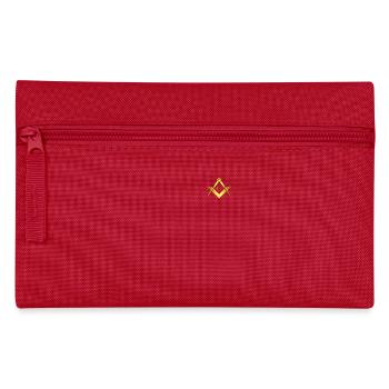 Franc-maçon Symbole Angle Boussole Or Franc-Maçonnerie - Trousse - rouge - Devant