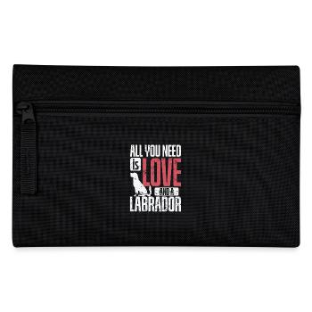 All You Need Is Love And a Labrador Dog - Pencil Case - black - Front