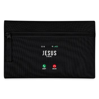 Jesus is calling - Federtasche - Schwarz - Vorne