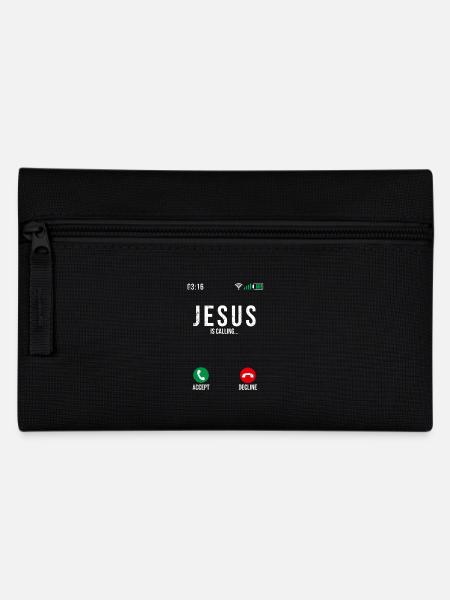 Jesus is calling - Federtasche - Schwarz