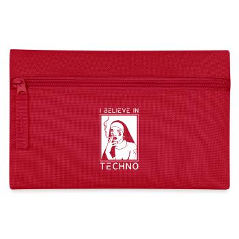 Raver religion techno religion religieuse - Trousse - rouge - Devant