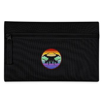 Drohne Retro - Federtasche - Schwarz - Vorne