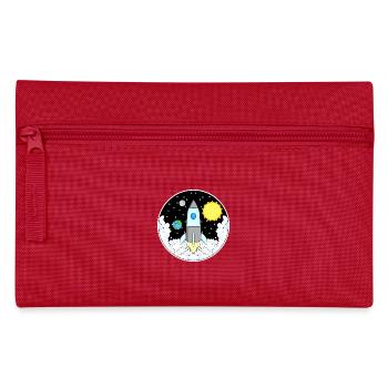 Rakete Weltall - Federtasche - Rot - Vorne