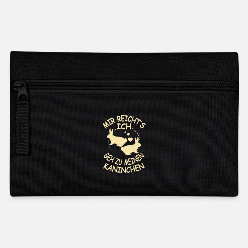 Zwergkaninchen - Federtasche - Schwarz