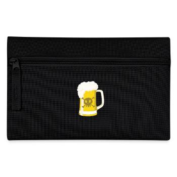Bière pirate avec crâne - Trousse - noir - Devant