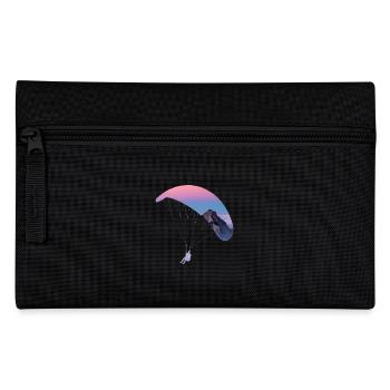 Gleitschirmfliegen - Federtasche - Schwarz - Vorne