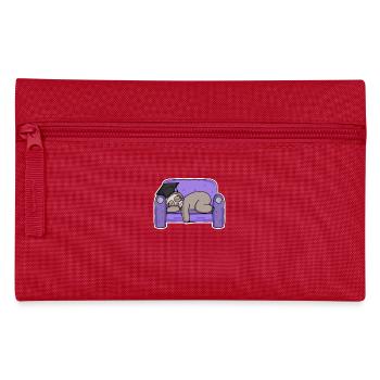 Paresseux étudiant drôle - Trousse - rouge - Devant