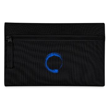 Circle Design Brush Blue - Pencil Case - black - Front