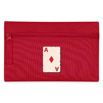 Poker Poker Joueur de Poker Cadeau De Caro Ass - Trousse - rouge - Devant