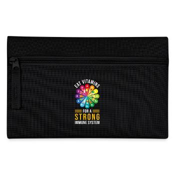 Healthy Eating Vitamins - Pencil Case - black - Front