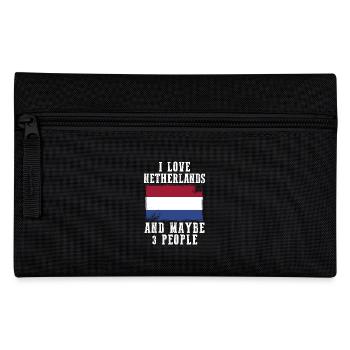Netherlands flag funny sayings - Pencil Case - black - Front