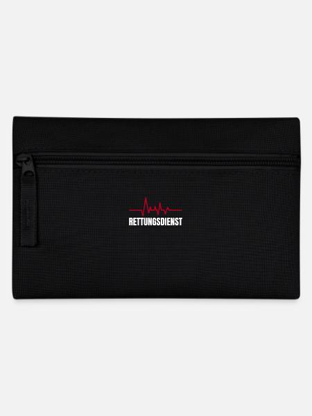 Rettungsdienst Sanitäter Paramedic Notärztin - Federtasche - Schwarz