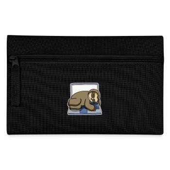 Sloth office funny relax - Pencil Case - black - Front