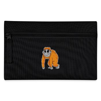 Orang Utan Affe - Federtasche - Schwarz - Vorne