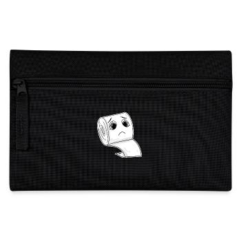 Toilet paper meme funny - Pencil Case - black - Front