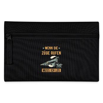 Zug Modelleisenbahn Eisenbahner - Federtasche - Schwarz - Vorne