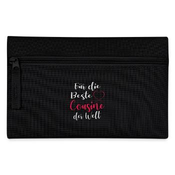 Beste Cousine - Federtasche - Schwarz - Vorne