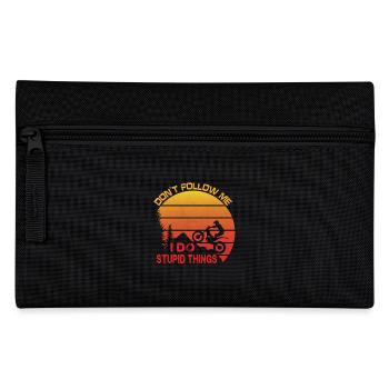 Trial Motorcycle Saying - Pencil Case - black - Front