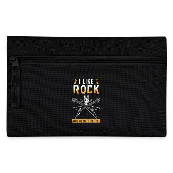 Rock Spruch lustig Rocker - Federtasche - Schwarz - Vorne