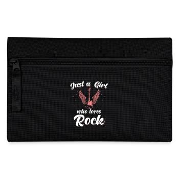 Rock Girl Spruch lustig Rocker - Federtasche - Schwarz - Vorne