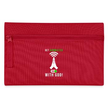 Chrétiens Jésus-Christ Dieu Proverbe - Trousse - rouge - Devant