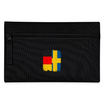 Deutsch Schwedisch Fahne - Federtasche - Schwarz - Vorne