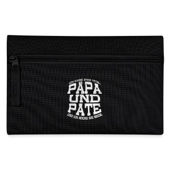 Papa und Patenonkel - Federtasche - Schwarz - Vorne