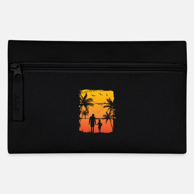 Vater und Sohn - Federtasche - Schwarz