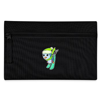 Ski fahren - Federtasche - Schwarz - Vorne