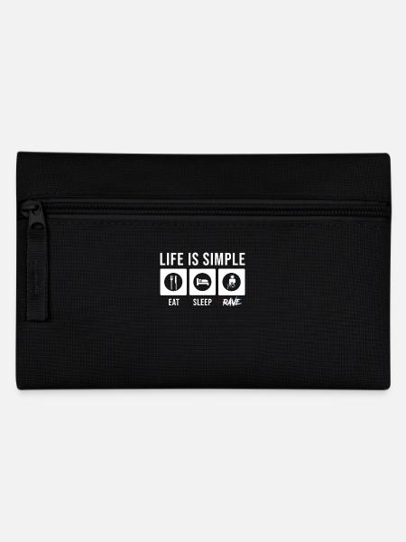 Rave Raver Techno Electro Musique - Trousse - noir