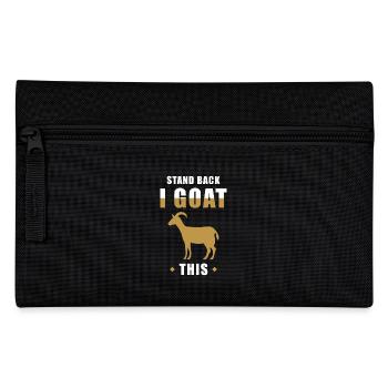 Chèvre Dicton drôle bouc mot - Trousse - noir - Devant