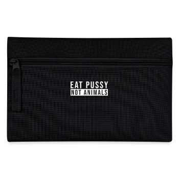 Eat Pussy Not Animals - Trousse - noir - Devant