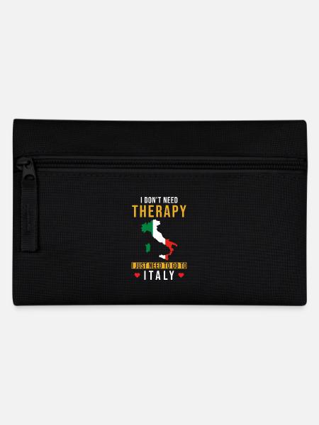 Italy holiday saying funny - Pencil Case - black