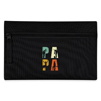 Jäger Papa Jagd Vater Geschenk - Federtasche - Schwarz - Vorne