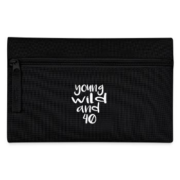 wild and 40 - Pencil Case - black - Front