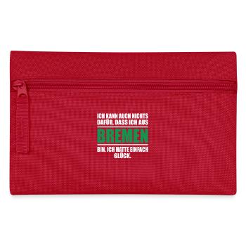 Bremen Bremer Bremerin Bundesland lustiges Bremen - Federtasche - Rot - Vorne