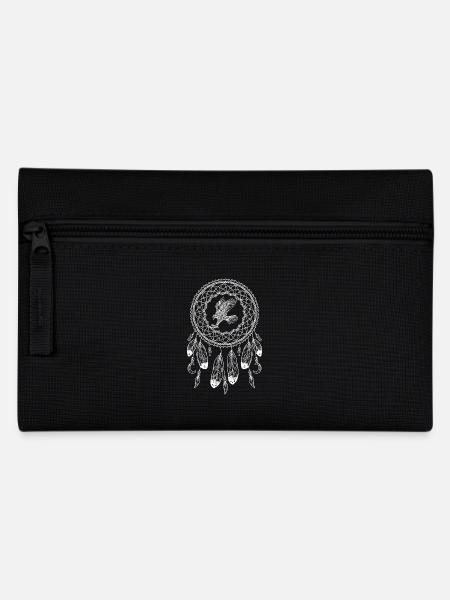 Sternzeichen Native American Adler - Federtasche - Schwarz