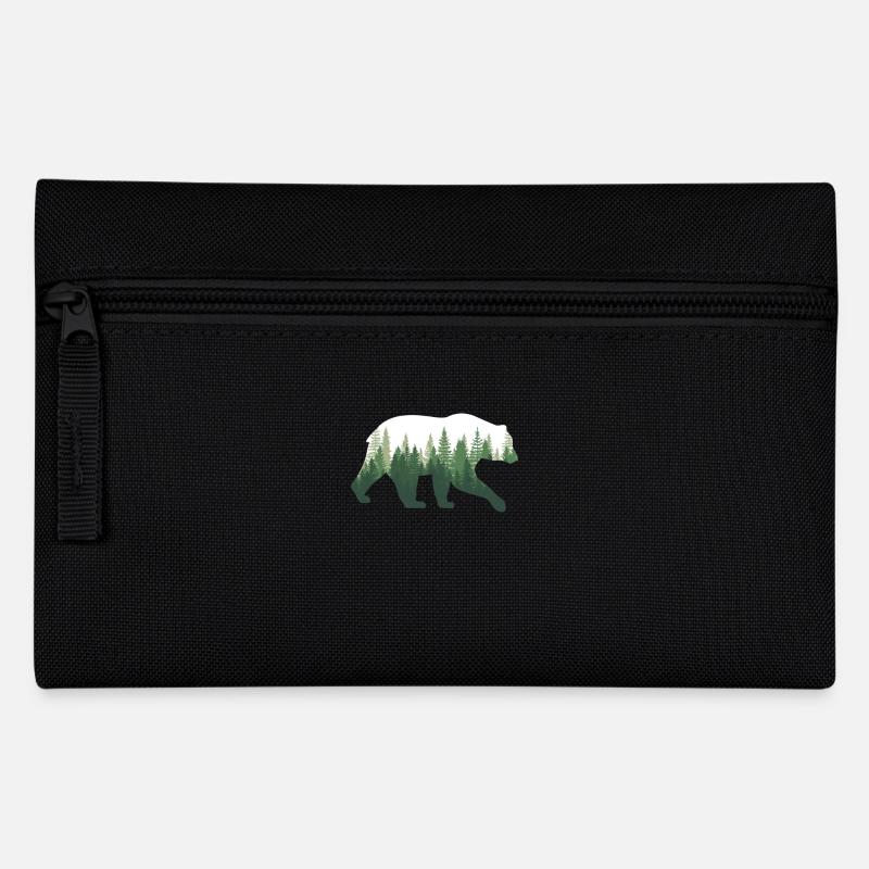 Ours Nature forêt - Trousse - noir