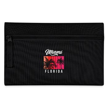 Miami Florida Retro Sunset - Pencil Case - black - Front